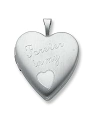 Sterling Silver 20mm Forever in my Heart Locket