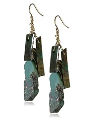 Devon Leigh Mojave Turquoise 14k Gold-Fill Earrings , 2.5"