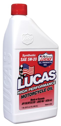 Lucas Oil 10082-PK6 Synthetic 5W-20 High Performance Motor Oil - 1 Quart Bottle On Sale