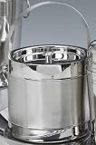 Review Kraftware  / Kraftware 71507 Polished Stainless with Brushed Midband 2.5 Quart Doublewall Ice Bucket with Brushed Stainless Midband