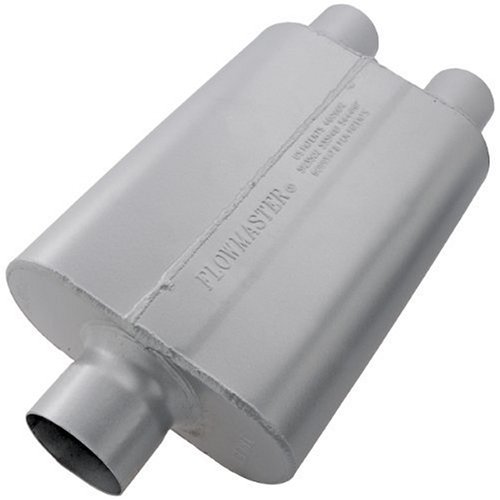 Flowmaster 9430402 40 Delta Flow Muffler - 3.00 Center IN / 2.50 Dual OUT - Aggressive Sound