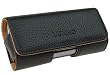 AccessoryOne Palm Pre Black Leather Texture Horizontal Holster Carrying Case With Belt Loop And Clip