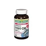 Nature's Bounty Omega 3 Fish Oil Softgels, Odorless, 1000 mg, 100-Count Bottles  (Pack of 2)