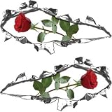 Ripped Torn Metal Tear REFLECTIVE Decals Rose