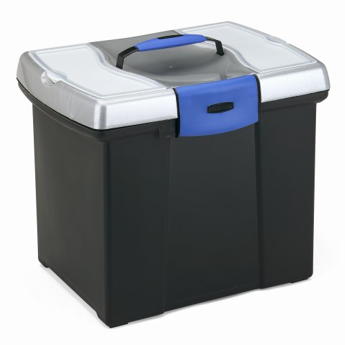 Rubbermaid 84516 Simplifile Plus Jumbo File Keeper, 11-1/8w x 14-7/8d x 11-5/8h, Black/Silver