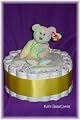 1 Tier Multi-Colored Bear Diaper Cake