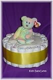 1 Tier Multi-Colored Bear Diaper Cake