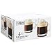 Libbey Moderno 10.4-oz. Clear Glass Cafe Mugs 4 Count Hot Beverage Coffee, Hot Chocolate, Irish Coffee