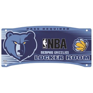 Memphis Grizzlies Locker Room Sign
