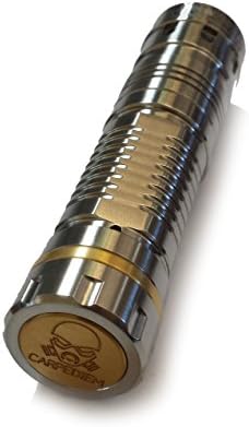 Panzer Carpediem Mechanical Mod Clone in Silver with Gold Ring