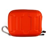 (Orange) Carrying Case for Garmin Nuvi GPS 200 205 250 255 260 265 265T 270 275T 300 310 350 360 370 1200 1250 1260T