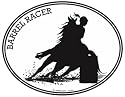 HORSE -BARREL RACER- Equine - Country & Western- Oval- Country Girl -Decal-Sticker- Can be used for Cars, Trucks, Notebooks etc.