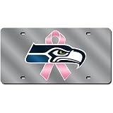 Rico Seattle Seahawks Breast Cancer Awareness Silver Laser Tag - Seattle Seahawks One Size at Amazon.com