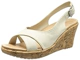 [クロックス] Crocs A-Leigh Linen Cork Wrap Wedge 15651 stucco/gold (stucco/gold/W5)