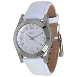DKNY Womens NY8233 White Calf Skin Quartz Watch with White Dial