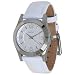 DKNY Women's NY8233 White Calf Skin Quartz Watch with White Dial