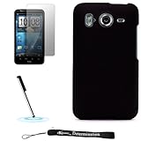Black Smooth Design Cover / 2 Piece Snap On Crystal Protective Hard Case fo ....