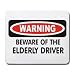 WARNING BEWARE OF THE ELDERLY DRIVER Mousepad