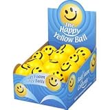 Tobar Happy Yellow Ball - Smiley Face - Bouncy Stress Balls