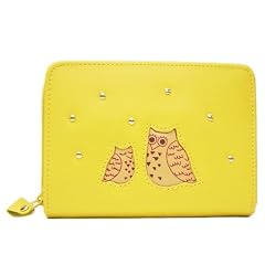 ★送料400円アイテム★開運福ふくろう財布 ラウンドファスナー式 小銭入れ付折り財布 本革