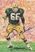 Autographed/Hand Signed Ray Nitschke Goal Line Art Card