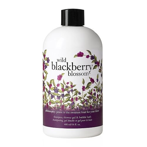 philosophy wild blackberry blossom shampoo, shower gel & bubble bath 1 ea