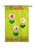 Faith Makes it Grow Regular Size Applique Flag