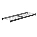 Sandusky Lee 72BKW Black Heavy Duty Steel Welded Storage Rack with Extra Level Wire and +2 Beams, 2-1/2" Height x 72" Width x 24" Depth