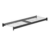 Sandusky Lee 72BKW Black Heavy Duty Steel Welded Storage Rack with Extra Level Wire and +2 Beams, 2-1/2" Height x 72" Width x 24" Depth