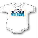 Vote Peace / Vote Obama - Democrat Baby Onesie