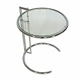 【ホワイトファニチャー製】[数量限定。特別価格】【E-1027】【Eileen Gray /アイリーン グレイ】アイリーンサイドテーブル クロームメッキ