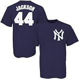 Reggie Jackson Majestic Cooperstown Throwback Player Name and Number New York Yankees T-Shirt