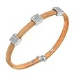 14K Rose Gold Diamond Bracelet - 0.60 Ct.