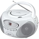 GPX Portable CD Player with AM/FM Radio - White