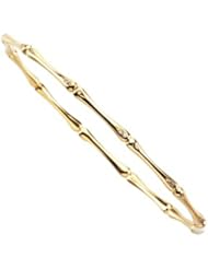 1/6 ct tw Stackable Diamond Bangle Bracelet in 14k Yellow Gold