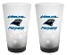 Carolina Panthers Frosted Pint Glass (16-Ounce, Set of 2)