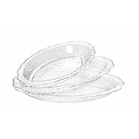 CreativeWare Set of Three Polycarbonate Buffet Serving Trays by CreativeWare
