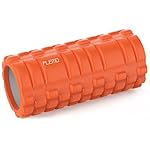 PLEMO フォームローラー Foam Roller 3種類の凸凹マッサージ ヨガポール ストレッチローラー 筋膜リリース マッサージ トリガーポイント オレンジ FE-002