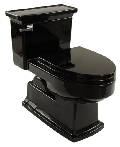 TOTO MS934214SF-51 Lloyd One Piece Toilet with Plastic SoftClose Seat SS214, Ebony