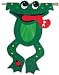 Evergreen Frog Garden Flag