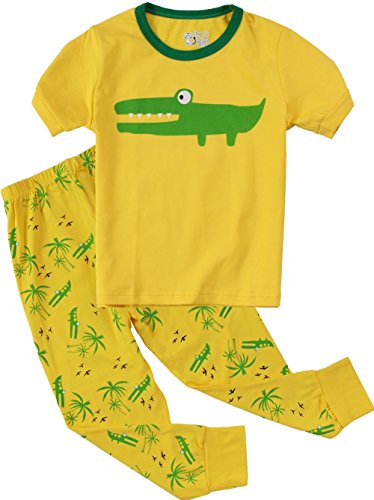 Pajamas For Boys Girls Crocodile Deer 2 Piece Sleepwear Kids Clothes Pant Sets