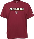 San Francisco 49ers Garnet NFL Official 2008 Team Marks Sidelines Short Sleeve Tee Shirt By Reebok