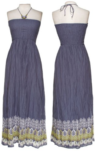 JFW Crinkled Tropical Print Maxi Dress