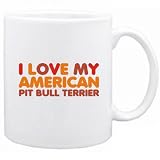 New  I Love My American Pit Bull Terrier  Mug Dog