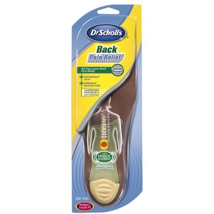Dr. Scholl's Back Pain Relief Orthotic Insoles for Women-1 pair (Pack of 3)