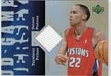 2006-07 UD Reserve Game Jersey Tayshaun Prince Detroit Pistons #TP Basketball Card