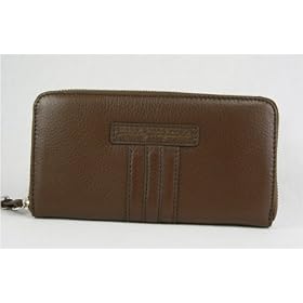 Marc By Marc Jacobs Wallet Zip Around Brown Leather