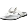 Aerosoles Women's Disco Dance Ornament Thong,White Leather,8.5 M US
