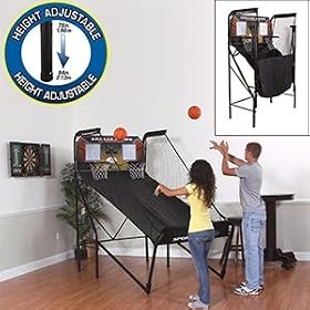 Sportcraft Basketball Arcade Hoops 7 Game Play Options Adjustable Height from 78 to 84 by 