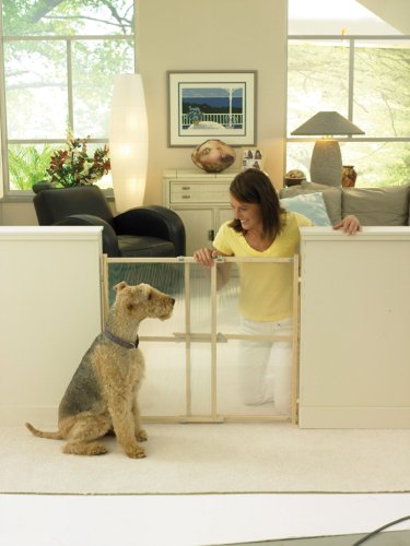 Childrens Toyshop  Baby : North States Extra Tall Clear Choice Wood Gate - Pressure Mount